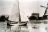 De 'Lubertha' in 1905. Waarschijnlijk is het tonvormige bouwwerk aan de waterrand het boothuis waar zij in Veessen haar ligplaats had